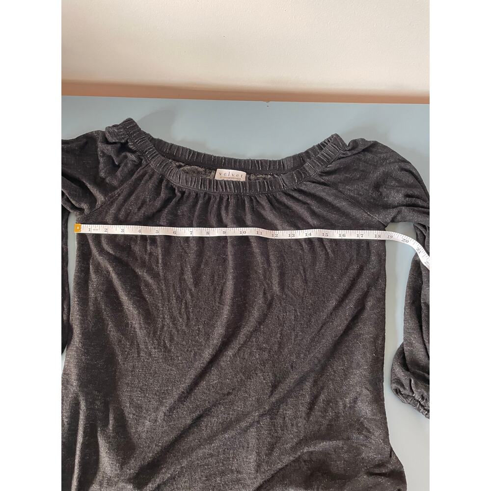 Velvet by Graham & Spencer women’s black top size M - Picture 4 of 8